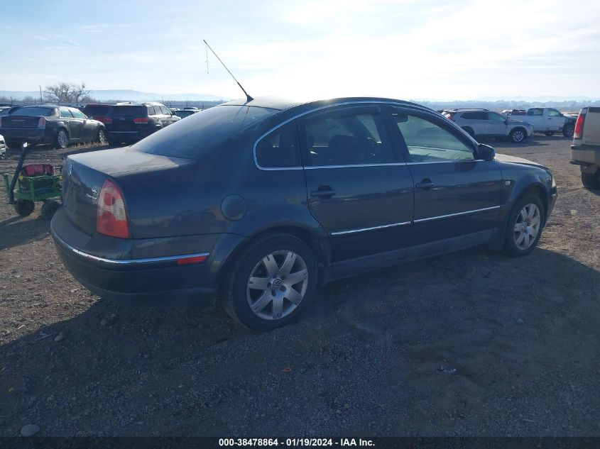 2002 Volkswagen Passat Glx VIN: WVWTH63B62P355156 Lot: 38478864