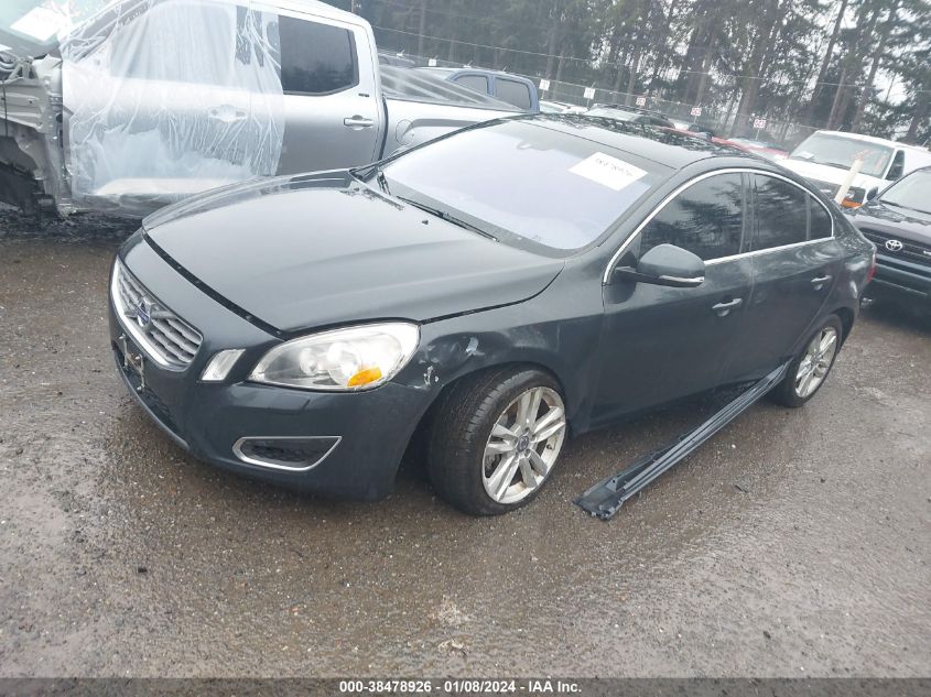 2013 Volvo S60 T5/T5 Platinum/T5 Premier/T5 Premier Plus VIN: YV1612FS6D2187597 Lot: 38478926