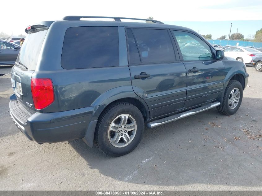 2005 Honda Pilot Ex-L VIN: 2HKYF18555H501189 Lot: 38478953