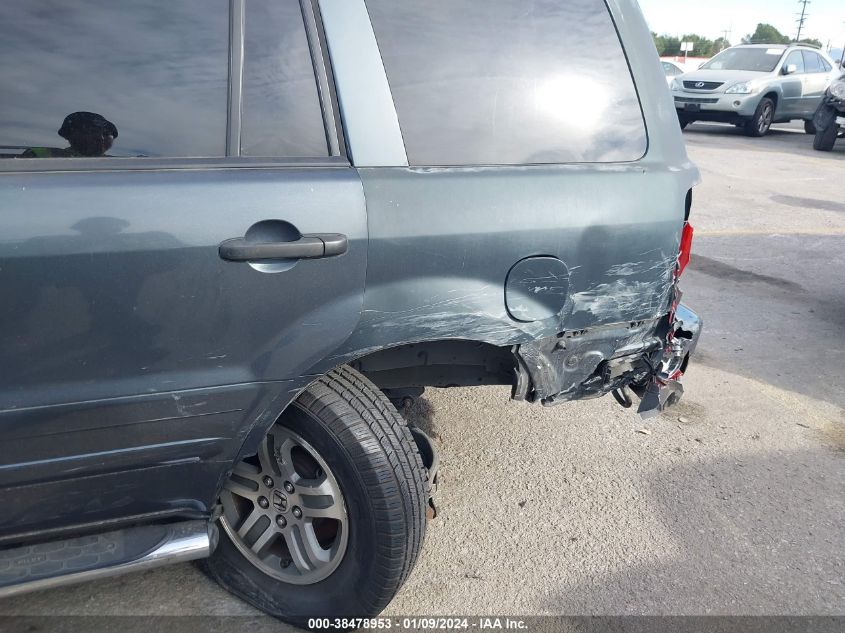 2005 Honda Pilot Ex-L VIN: 2HKYF18555H501189 Lot: 38478953