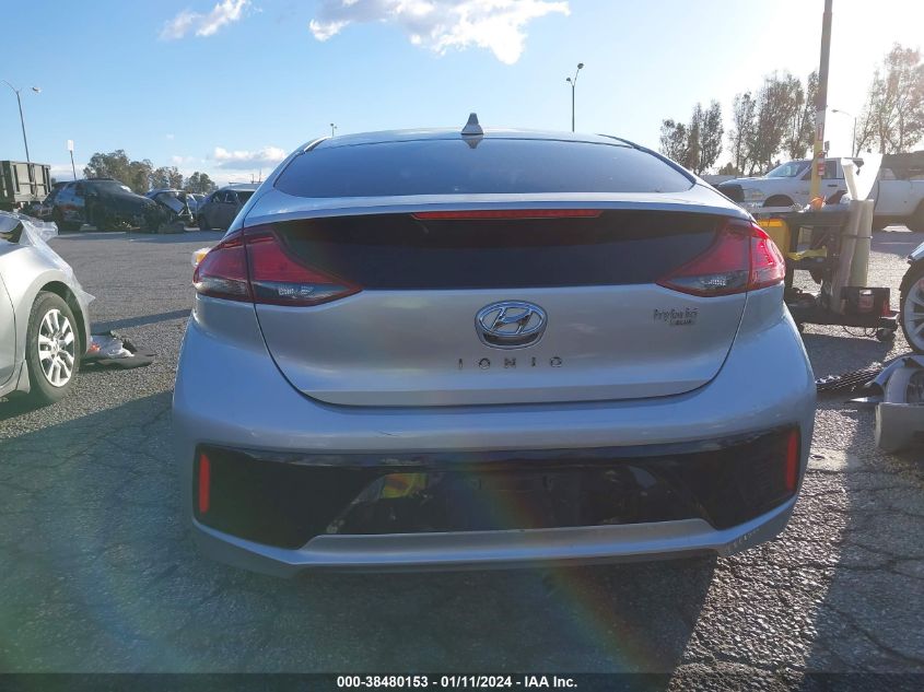 KMHC65LC8HU049462 2017 Hyundai Ioniq Hybrid Blue