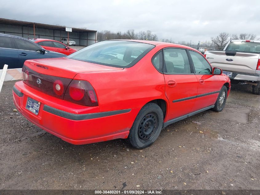 2000 Chevrolet Impala VIN: 2G1WF55K9Y9257071 Lot: 38480201