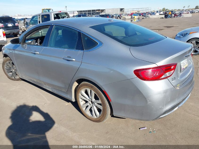 2015 Chrysler 200 Limited VIN: 1C3CCCAB3FN587560 Lot: 38480206