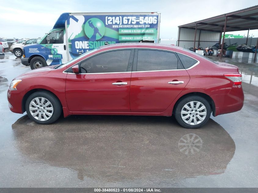 2015 Nissan Sentra Sv VIN: 3N1AB7AP3FL643864 Lot: 38480523