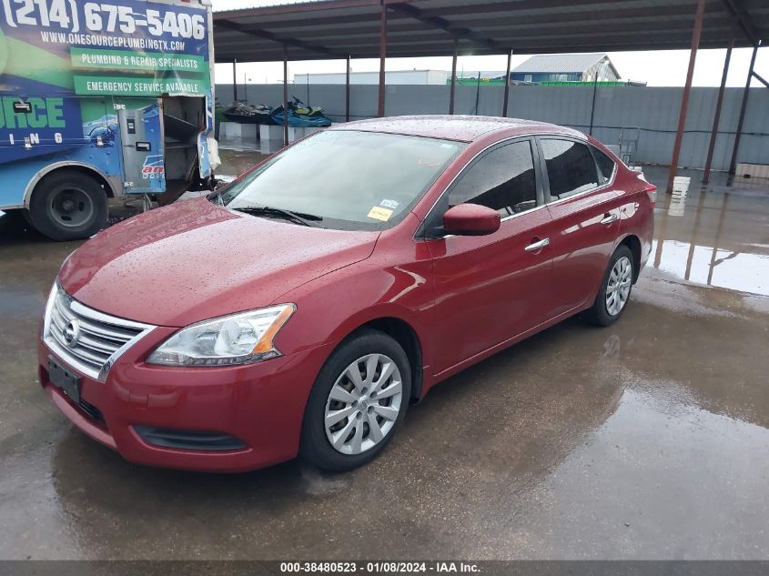 2015 Nissan Sentra Sv VIN: 3N1AB7AP3FL643864 Lot: 38480523