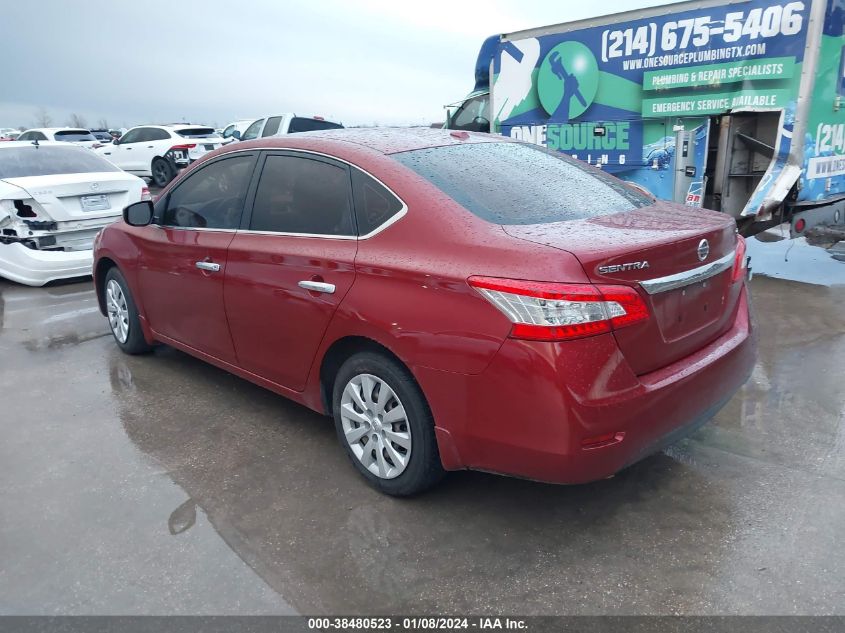 2015 Nissan Sentra Sv VIN: 3N1AB7AP3FL643864 Lot: 38480523