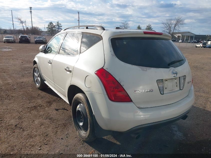 JN8AZ08W55W436662 2005 Nissan Murano Se