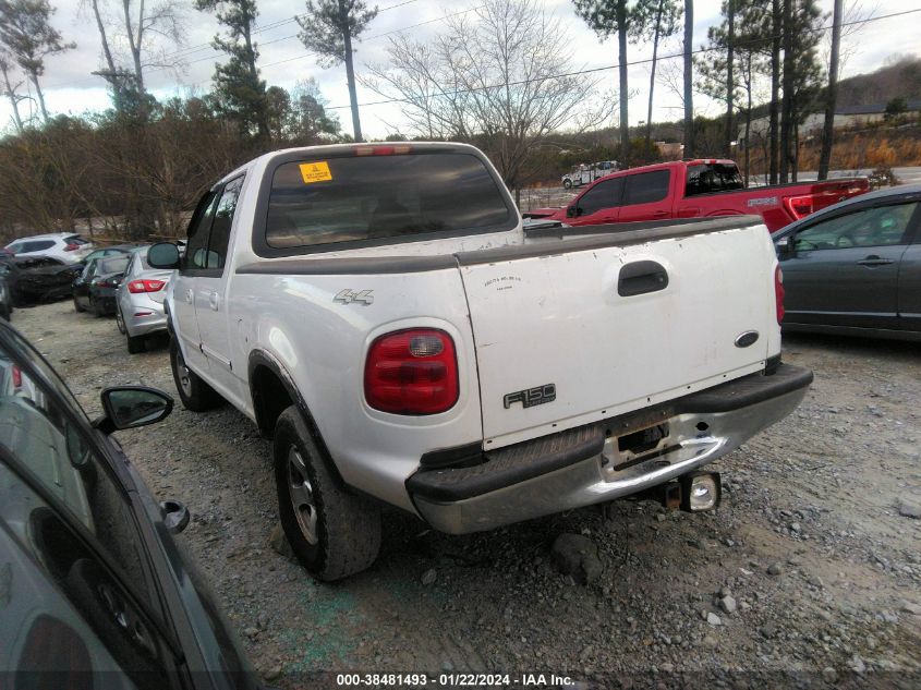 2001 Ford F-150 Supercrew King Ranch/Lariat/Xlt VIN: 1FTRW08W31KF01212 Lot: 39015574