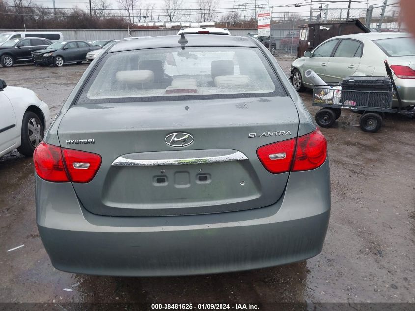 2010 Hyundai Elantra Gls VIN: KMHDU4AD5AU865129 Lot: 38481525