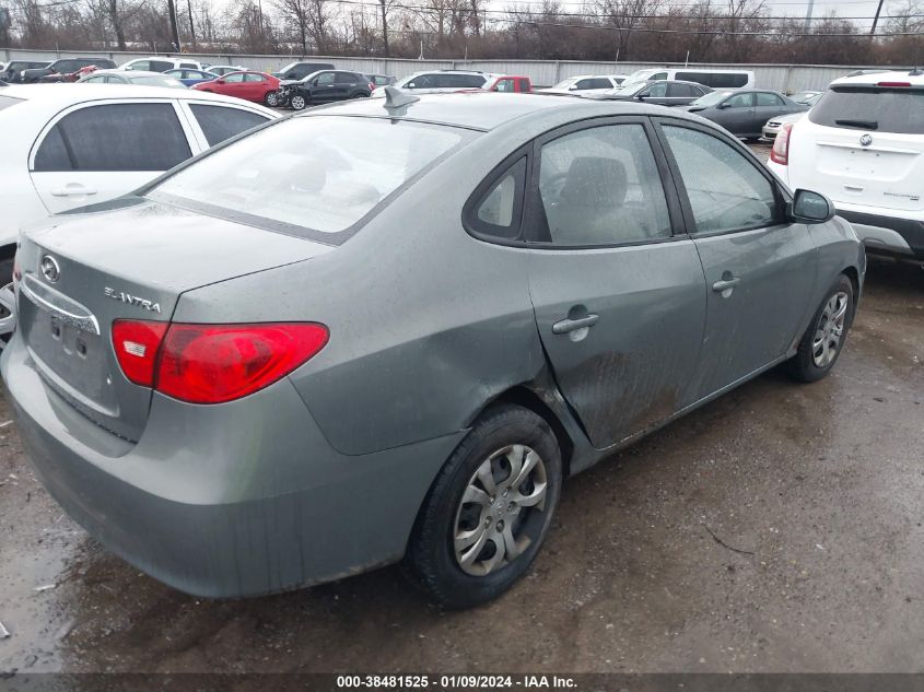 2010 Hyundai Elantra Gls VIN: KMHDU4AD5AU865129 Lot: 38481525