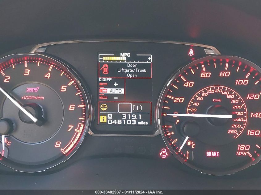 JF1VA2U66F9829761 2015 Subaru Wrx Sti Limited