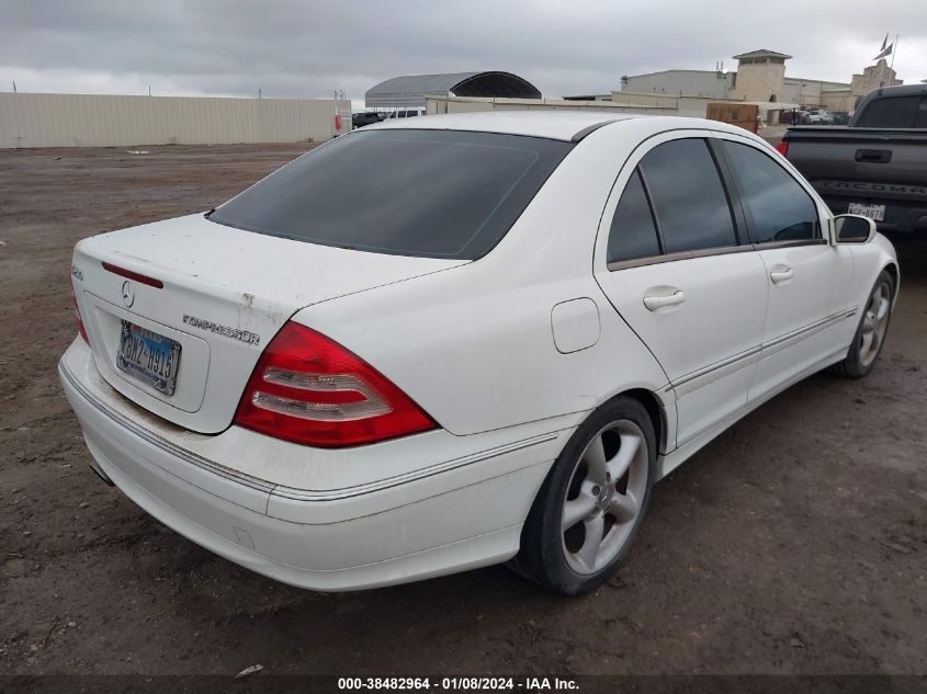 2004 Mercedes-Benz C 230 Kompressor Sport/Sport VIN: WDBRF40J24F530056 Lot: 40539322