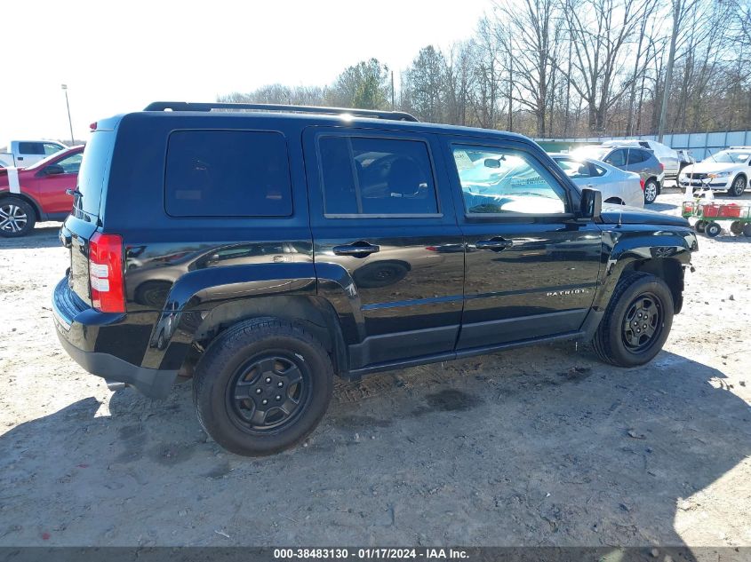 2014 Jeep Patriot Sport VIN: 1C4NJPBA7ED534498 Lot: 40634890