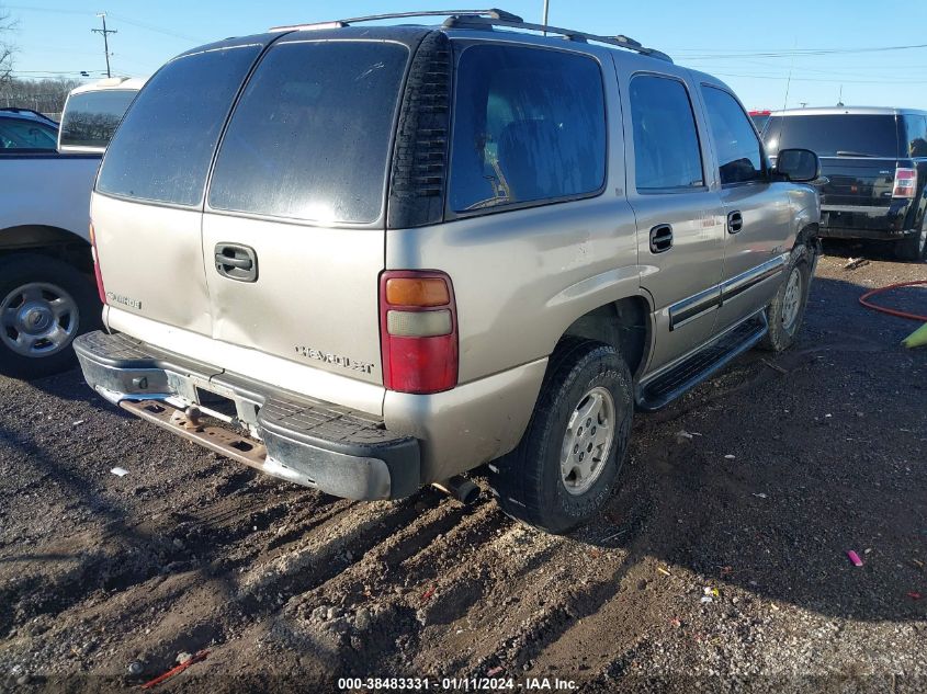 2002 Chevrolet Tahoe Ls VIN: 1GNEC13V72J262905 Lot: 38483331