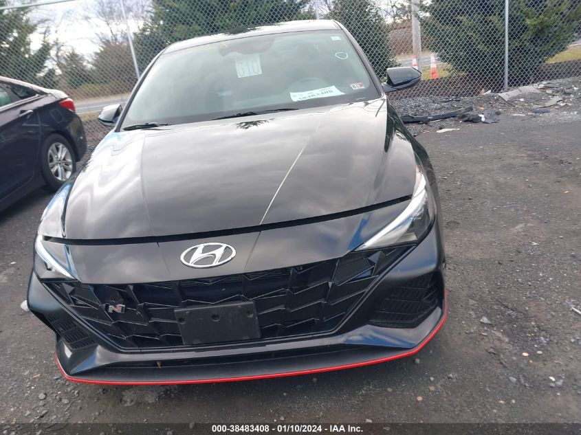 2022 Hyundai Elantra N VIN: KMHLW4AK9NU003672 Lot: 38483408