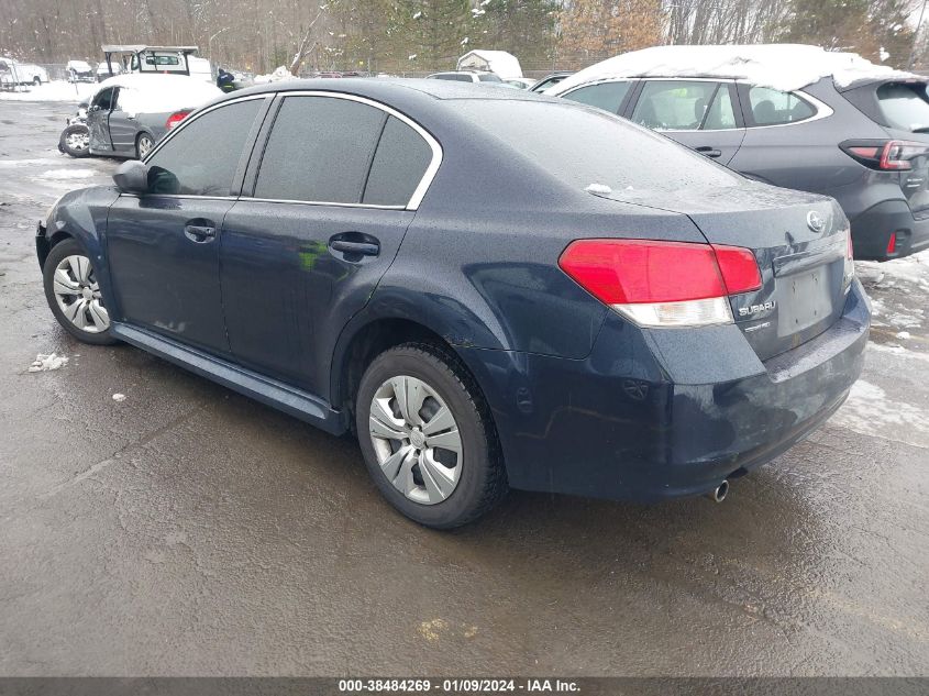 2013 Subaru Legacy 2.5I VIN: 4S3BMBA67D3026546 Lot: 38484269