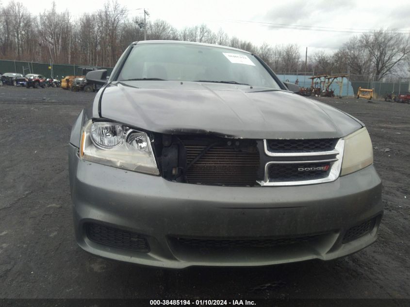 1C3CDZAB1CN272669 2012 Dodge Avenger Se