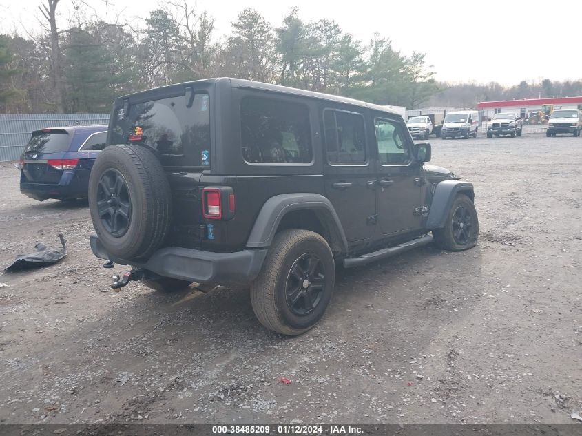 2018 Jeep Wrangler Unlimited Sport 4X4 VIN: 1C4HJXDG7JW264850 Lot: 38485209