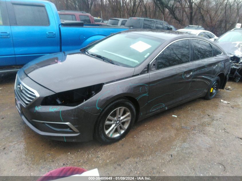 2016 Hyundai Sonata Se VIN: 5NPE24AF9GH332249 Lot: 38485649