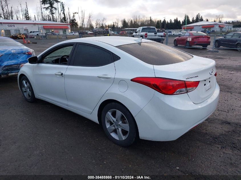 2013 Hyundai Elantra Gls VIN: 5NPDH4AE1DH230991 Lot: 38485988