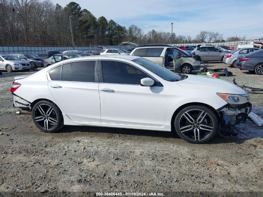 2017 Honda Accord Sport Se VIN: 1HGCR2F19HA125603 Lot: 38486445