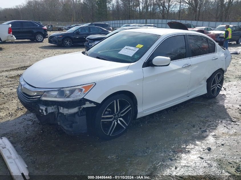 2017 Honda Accord Sport Se VIN: 1HGCR2F19HA125603 Lot: 38486445