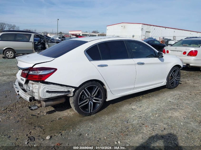 2017 Honda Accord Sport Se VIN: 1HGCR2F19HA125603 Lot: 38486445