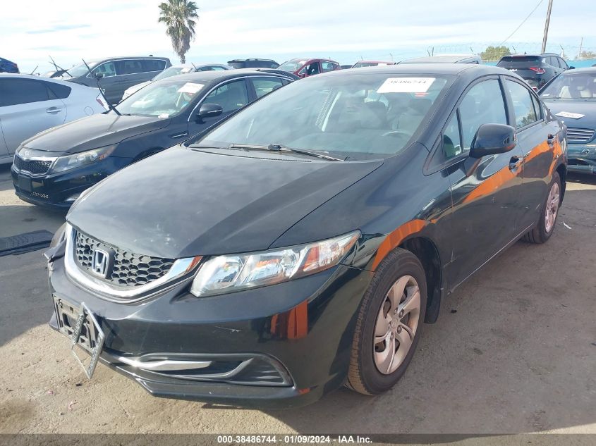 2013 Honda Civic Lx VIN: 19XFB2F52DE275837 Lot: 38486744