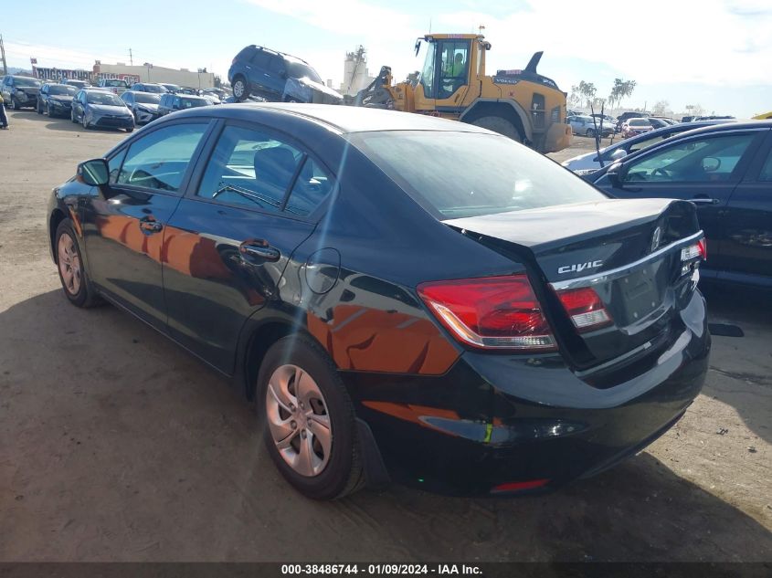 2013 Honda Civic Lx VIN: 19XFB2F52DE275837 Lot: 38486744