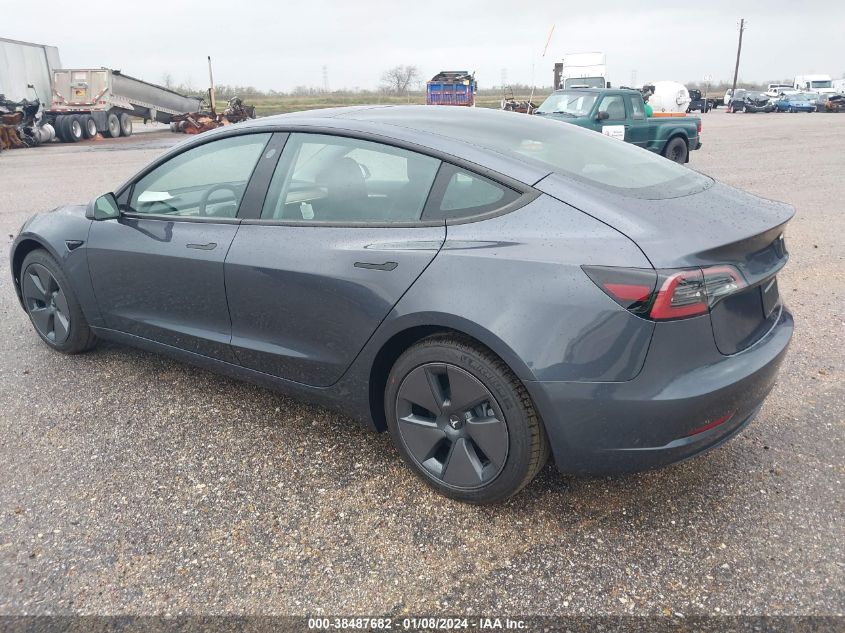 2023 Tesla Model 3 Rear-Wheel Drive VIN: 5YJ3E1EA6PF701353 Lot: 38487682