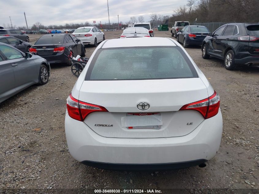 2015 Toyota Corolla Le VIN: 2T1BURHE0FC353726 Lot: 38488030