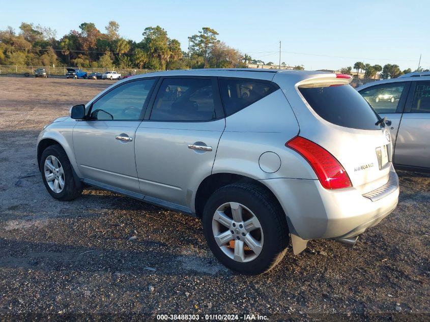 JN8AZ08T76W408272 2006 Nissan Murano S