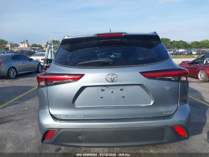 2022 Toyota Highlander Xle VIN: 5TDGZRAH6NS112660 Lot: 38489254