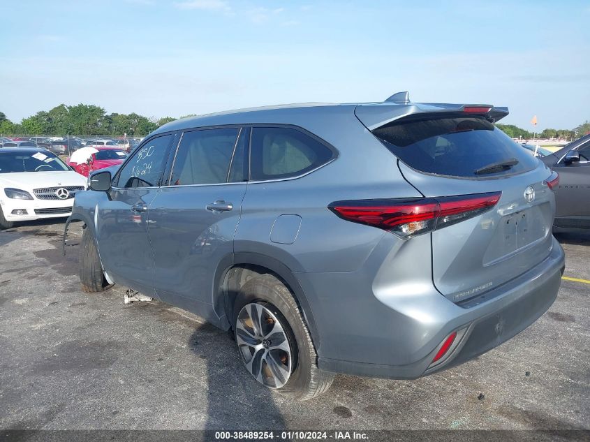 2022 Toyota Highlander Xle VIN: 5TDGZRAH6NS112660 Lot: 38489254