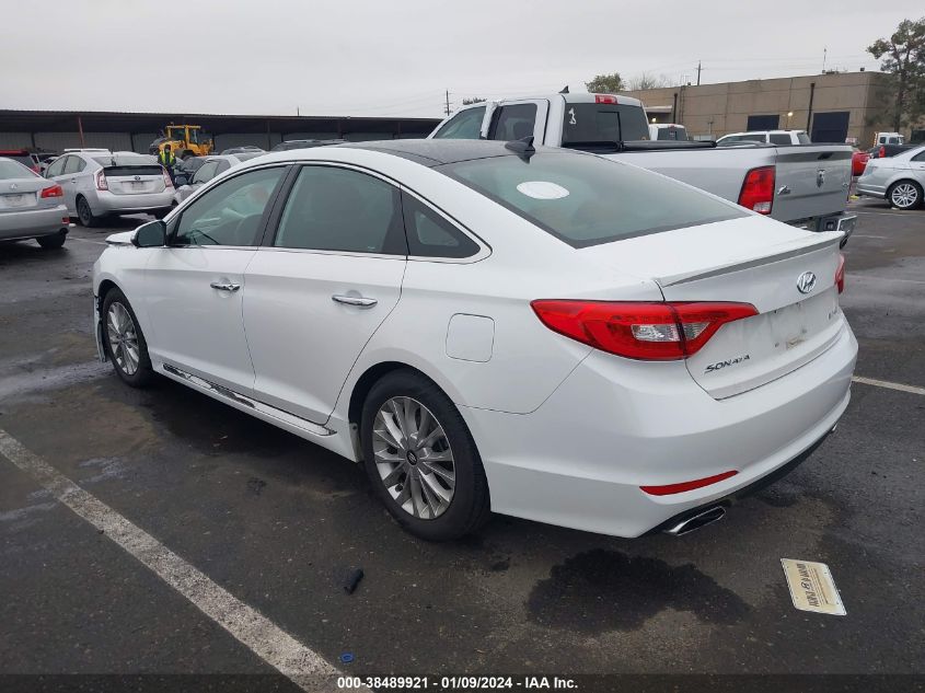 2015 Hyundai Sonata Limited VIN: 5NPE34AFXFH058331 Lot: 38489921