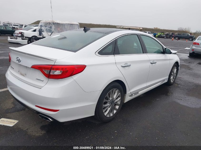 2015 Hyundai Sonata Limited VIN: 5NPE34AFXFH058331 Lot: 38489921