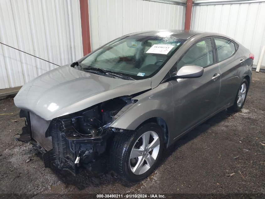 2013 Hyundai Elantra Gls VIN: 5NPDH4AEXDH366665 Lot: 38490211