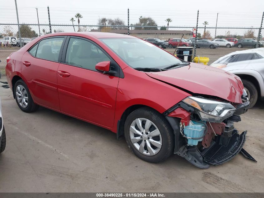 2015 Toyota Corolla Le VIN: 5YFBURHE4FP237669 Lot: 38490225