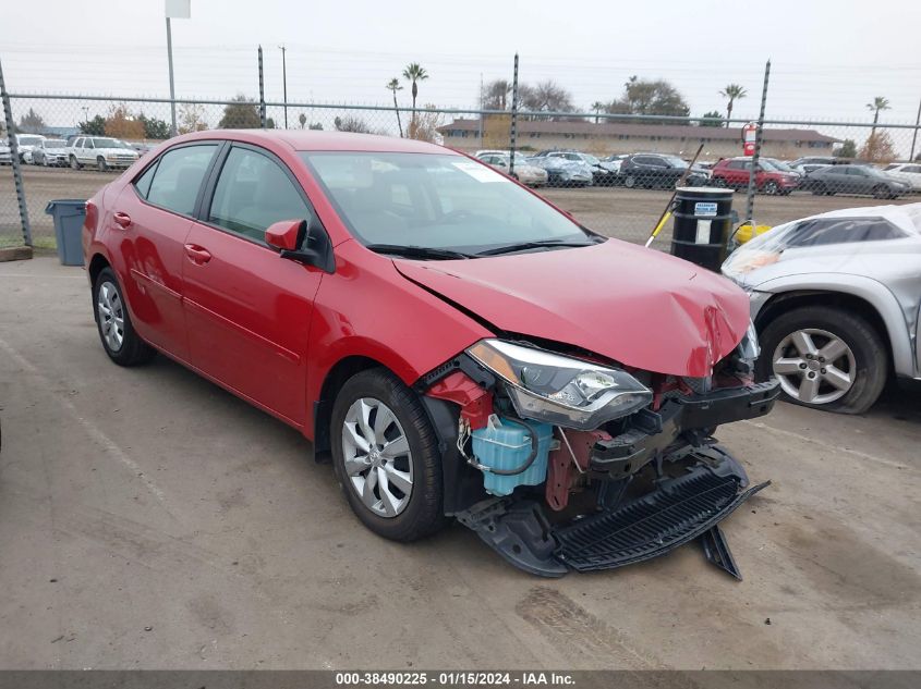 2015 Toyota Corolla Le VIN: 5YFBURHE4FP237669 Lot: 38490225