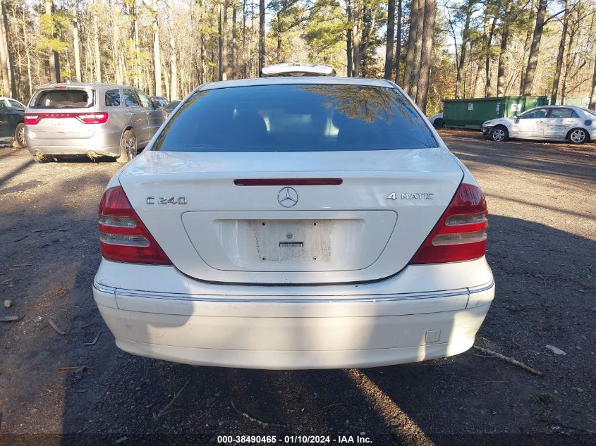 WDBRF81J04F536721 2004 Mercedes-Benz C 240 4Matic