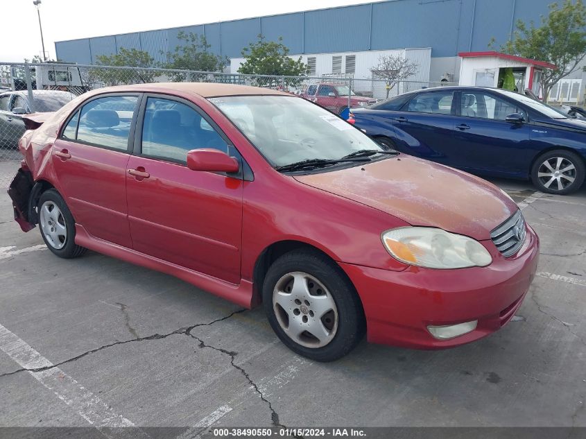 2003 Toyota Corolla S VIN: 1NXBR32E43Z172551 Lot: 38490550