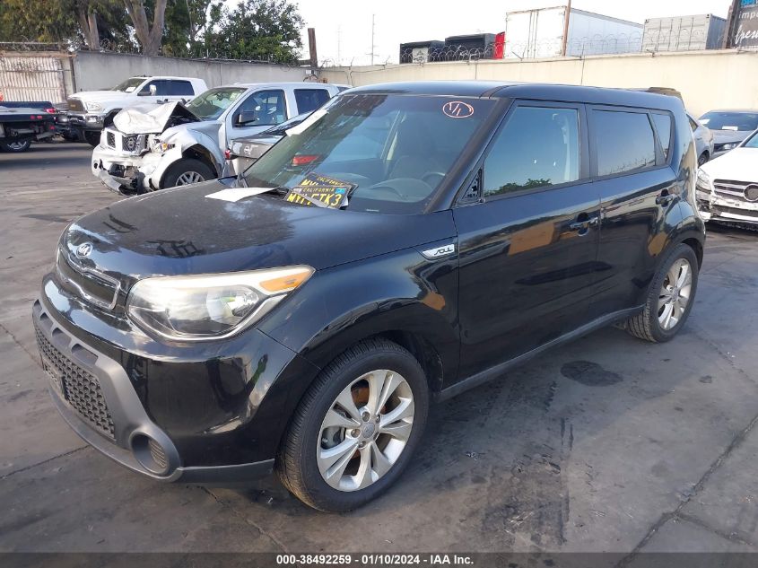 2015 Kia Soul + VIN: KNDJP3A57F7192562 Lot: 38492259