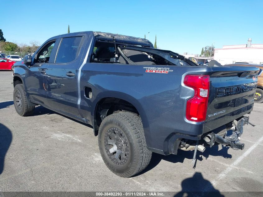 2021 Chevrolet Silverado 1500 4Wd Short Bed Custom Trail Boss VIN: 1GCPYCEF4MZ198671 Lot: 38492293