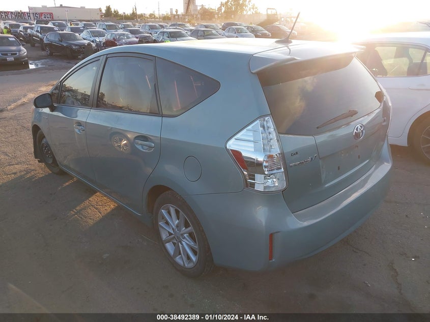 2013 Toyota Prius V Five VIN: JTDZN3EU3D3255042 Lot: 38492389