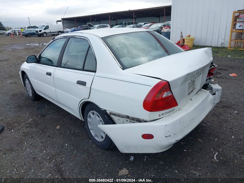 2000 Mitsubishi Mirage De VIN: JA3AY26C9YU057598 Lot: 38492422