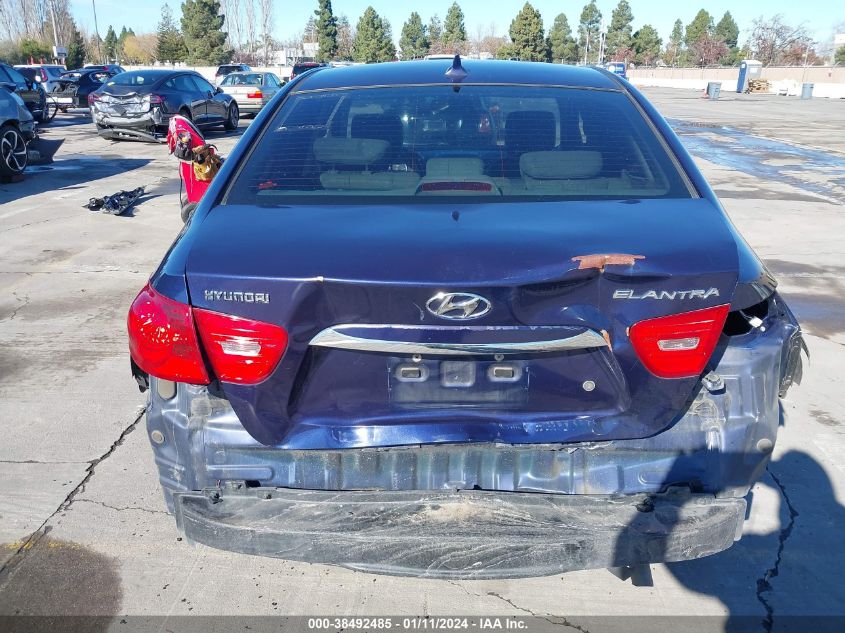 2010 Hyundai Elantra Gls VIN: KMHDU4AD2AU968458 Lot: 38492485