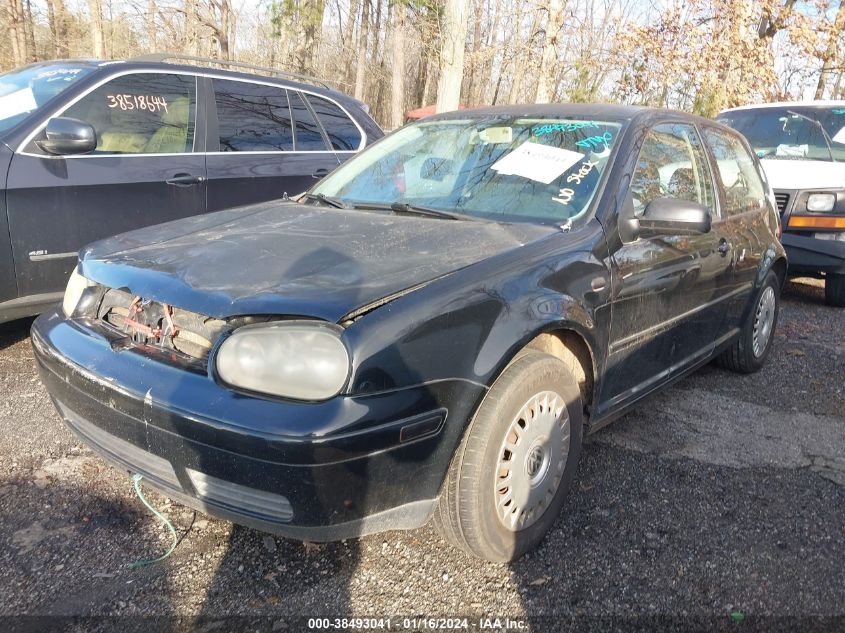 2002 Volkswagen Golf Gl VIN: 9BWBK61J624054000 Lot: 38493041