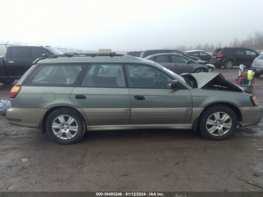 2004 Subaru Outback VIN: 4S3BH675147631567 Lot: 38493246