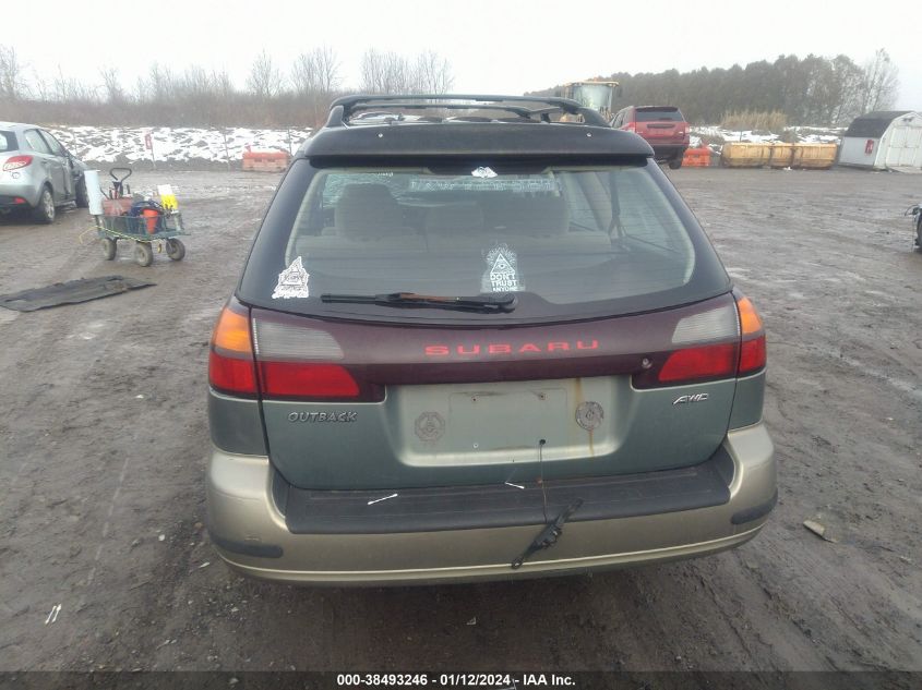 2004 Subaru Outback VIN: 4S3BH675147631567 Lot: 38493246