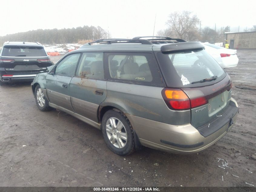 2004 Subaru Outback VIN: 4S3BH675147631567 Lot: 38493246